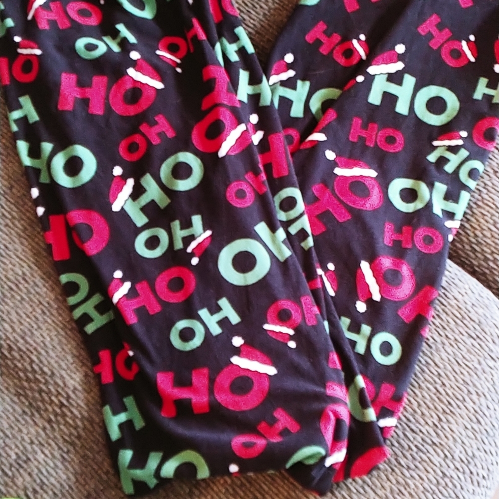 HOHOHO festive Christmas leggings
